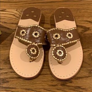 Brand New Jack Rogers Sandal in Nantucket Gold